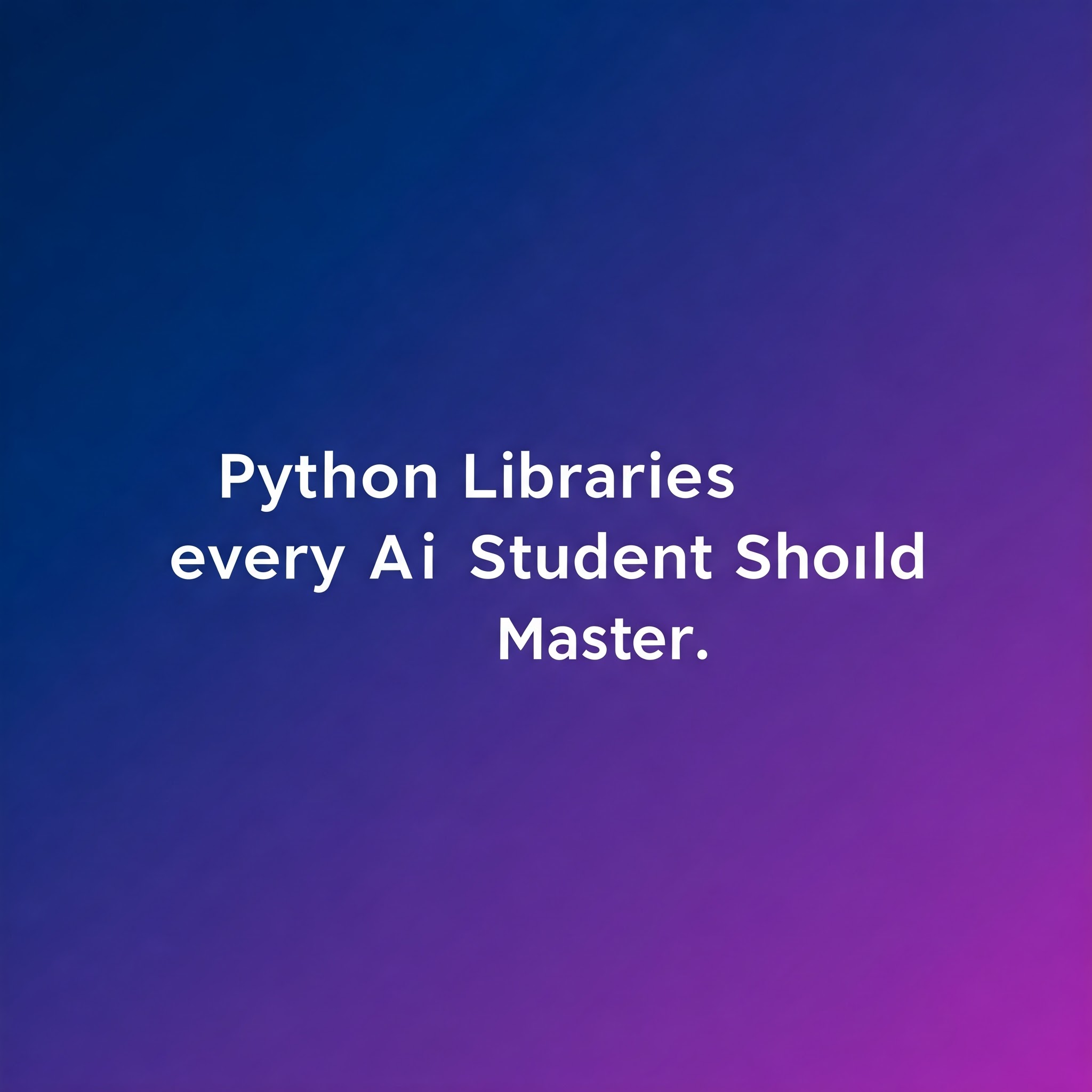 Python Libraries